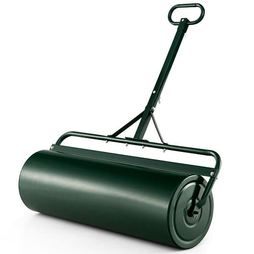 39 Inch Wide Push/Tow Lawn Roller-Green - Free Shipping