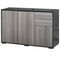 HOMCOM Coffee Companion: Kitchen Sideboard Storage Cabinet with Push-Open Drawers, Modern Design for Living Room, Black Hue