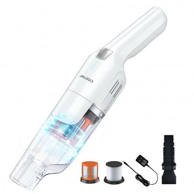 Lightweight Handheld Vacuum Cleaner Cordless Battery Powered Vacuum-White - Free Shipping 