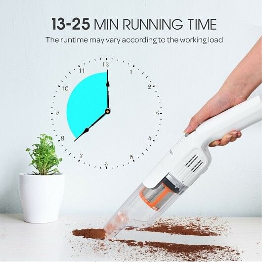 Lightweight Handheld Vacuum Cleaner Cordless Battery Powered Vacuum-White - Free Shipping 