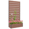 Trellis Planter for Climbing Plants, Raised Garden Bed with Trellis, Planter Box for Outdoor Garden, Light Brown