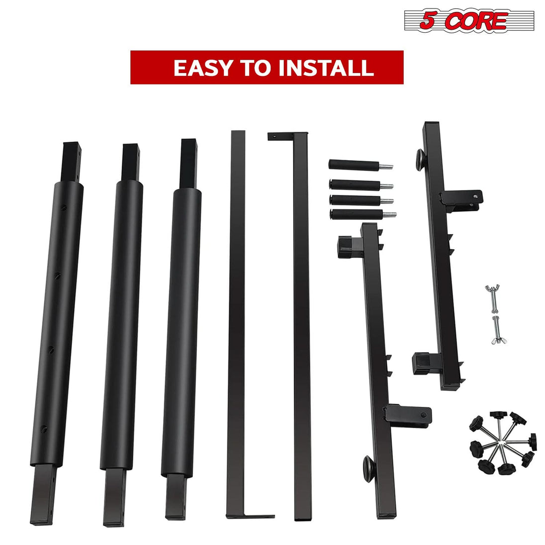 5 Core Multi Guitar Rack Stand Floor 3 Slot Adjustable Flying V Guitars Holder