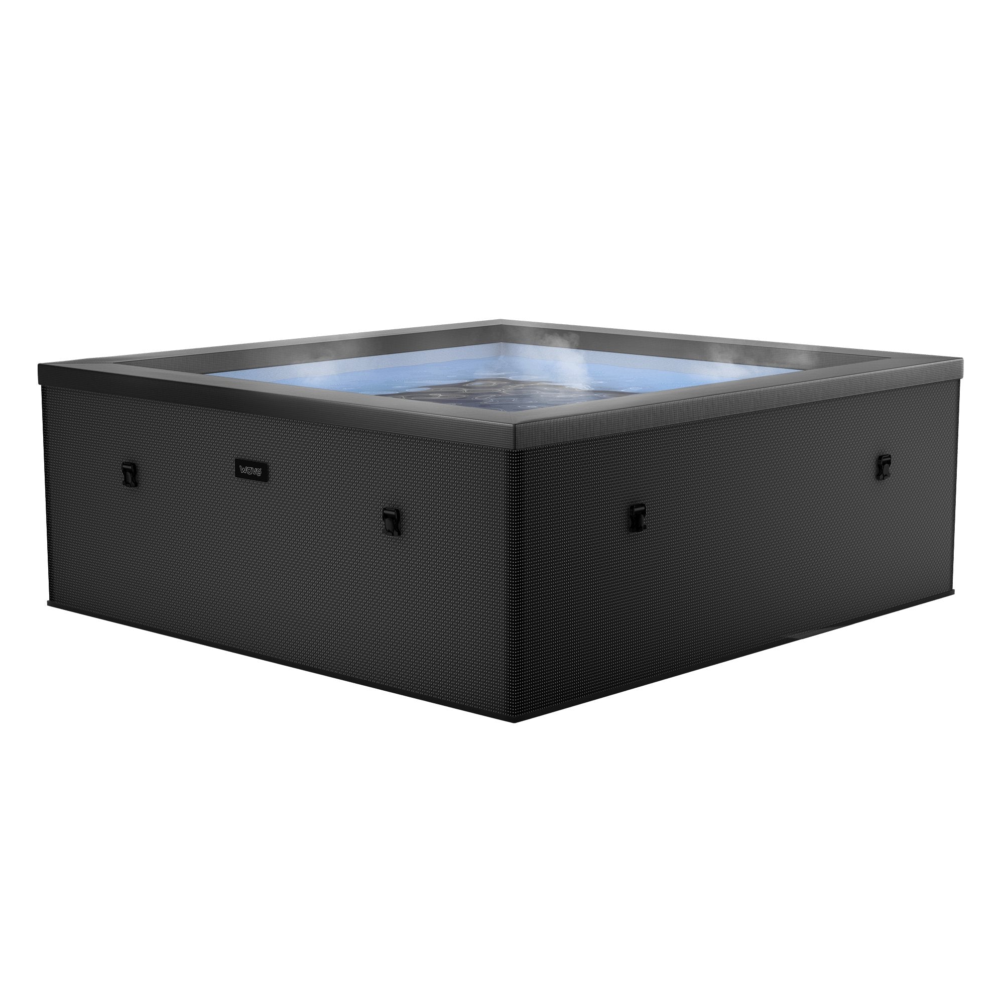 Garda | 4/6-Person Eco Foam Hot Tub | Square | Built-In Integrated Heater 