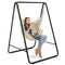 Heavy-Duty Powder-Coated Steel Stand with Hanging Swing Chair
