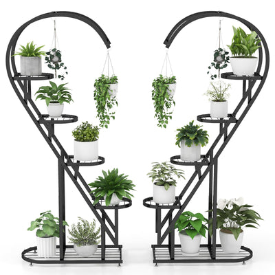 Giantex 5 Tier Metal Plant Stand Indoor 