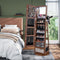CHARMAID 360° Swivel Jewelry Cabinet Armoire with 64.5