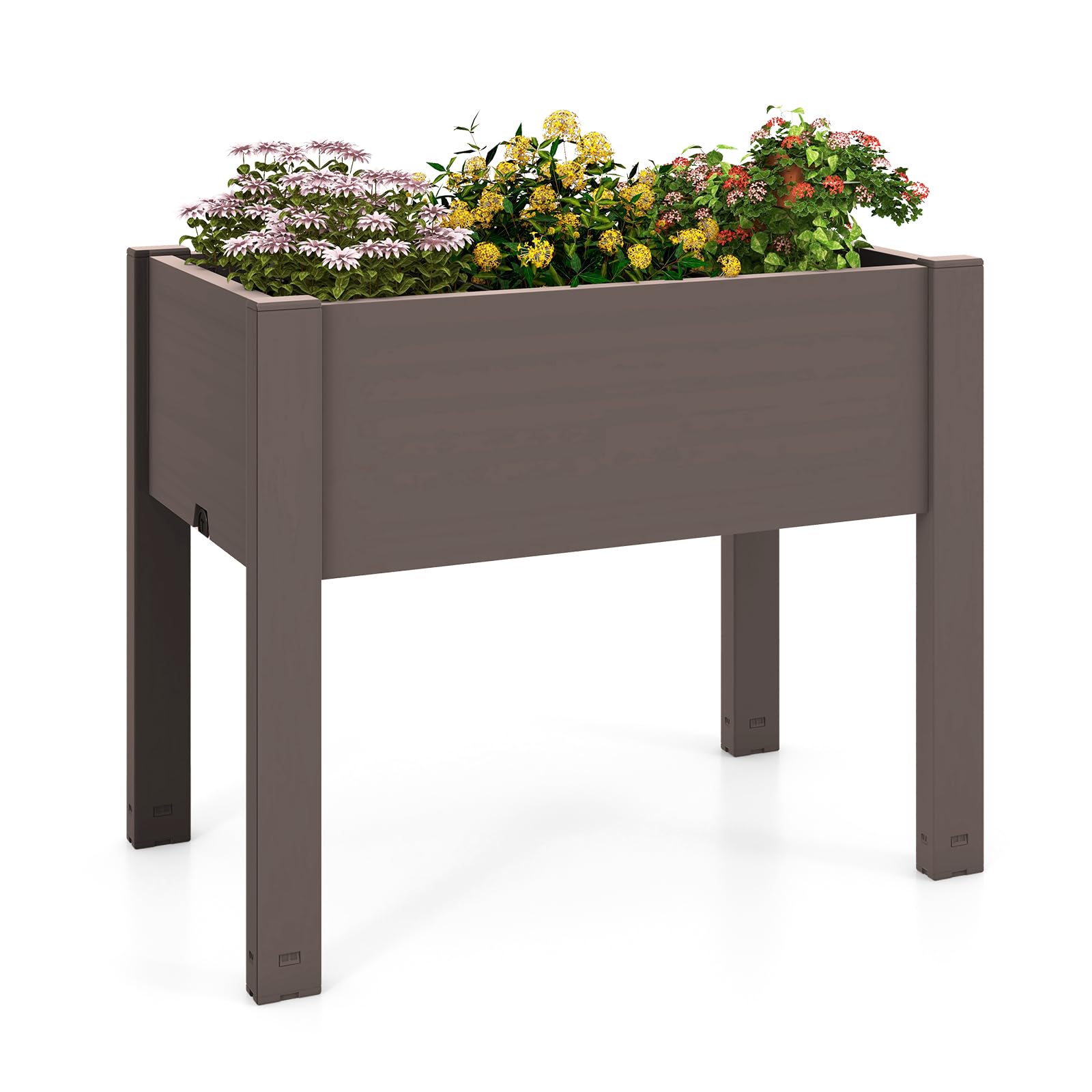 Giantex Raised Garden Bed with Legs, Self-Watering Planter Box with Water Level Indicator 