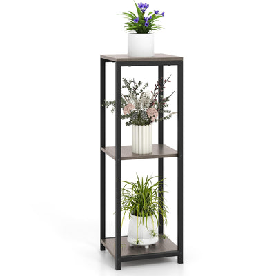 Giantex 3 Tier Tall Plant Stand Indoor, 36 Inch Corner Plant Holder with Metal Frame 