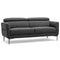 Giantex Couch, Upholstered Loveseat with Lift-up Headrest and Metal Legs