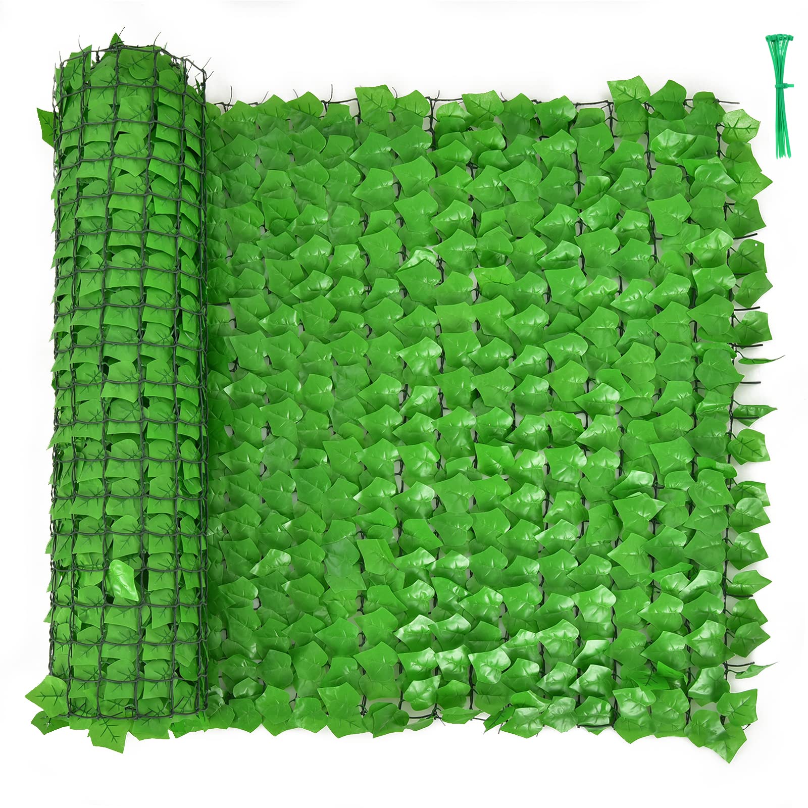 Giantex 118" x 39.4" Artificial Hedges Fence Faux Ivy Vine Greenery Wall 