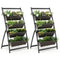 Giantex 2 Pcs 4.1FT Vertical Raised Garden Bed, 4-Tier Elevated Planter Box