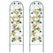 Giantex Garden Trellis, Tall Galvanized Steel Trellis for Climbing Plants