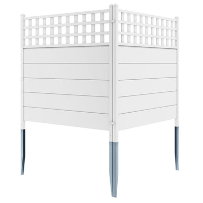 Giantex Outdoor Privacy Screen Fence 2/4 Panels - 45''W x 45''H Air Conditioner Fence with 4 Metal Stakes 