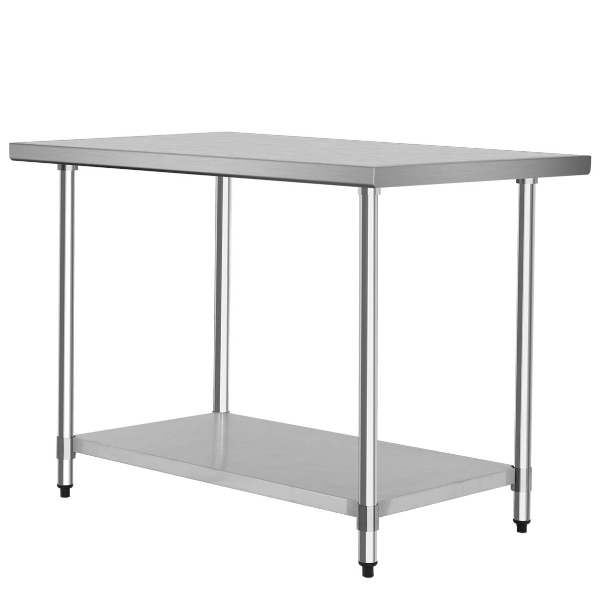Giantex Stainless Steel Work Table with Shelf Commercial Kitchen Food Prep Table 