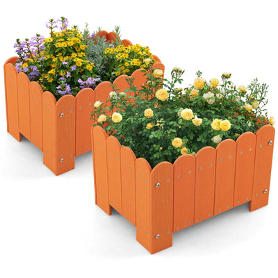 Giantex 2 Pack Rectangular Planter Box 