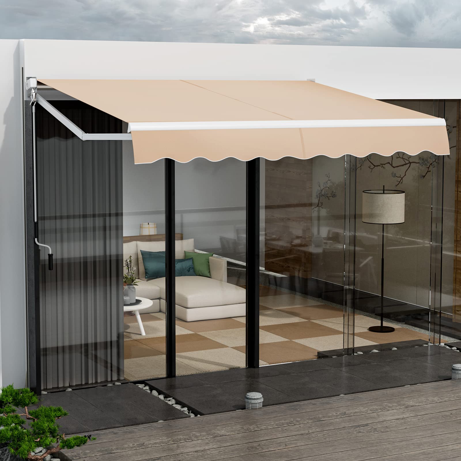 Giantex Retractable Awning for Patio