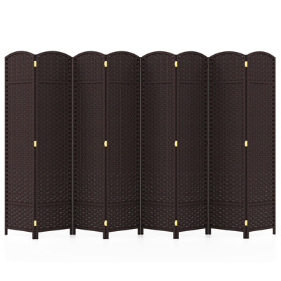 Giantex Room Divider 8 Panel, 5.6ft Folding Privacy Screen 