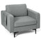 Giantex Modern Accent Chair w/Comfy Thick Cushion, Magazine Pockets