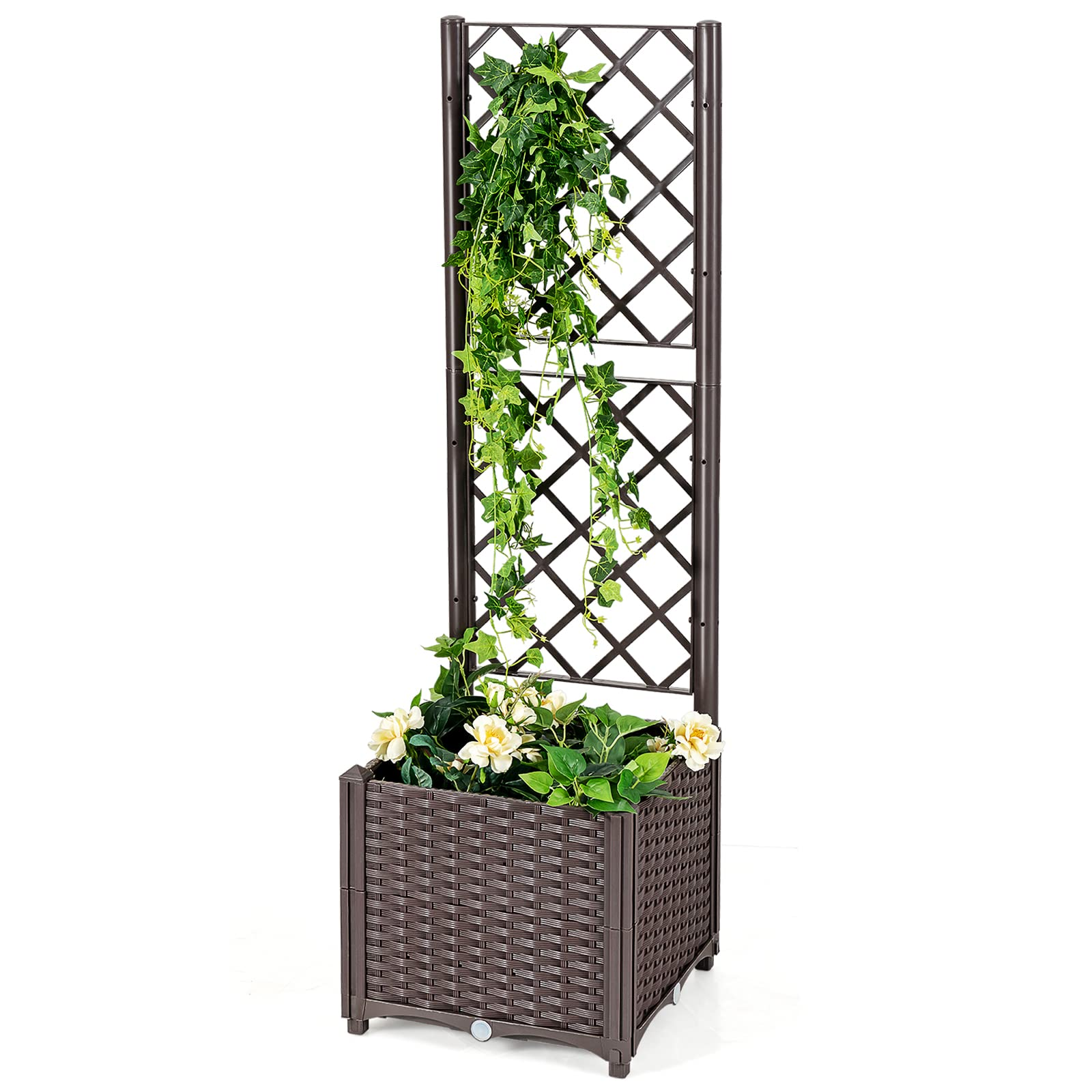 Giantex Raised Garden Bed with Trellis 