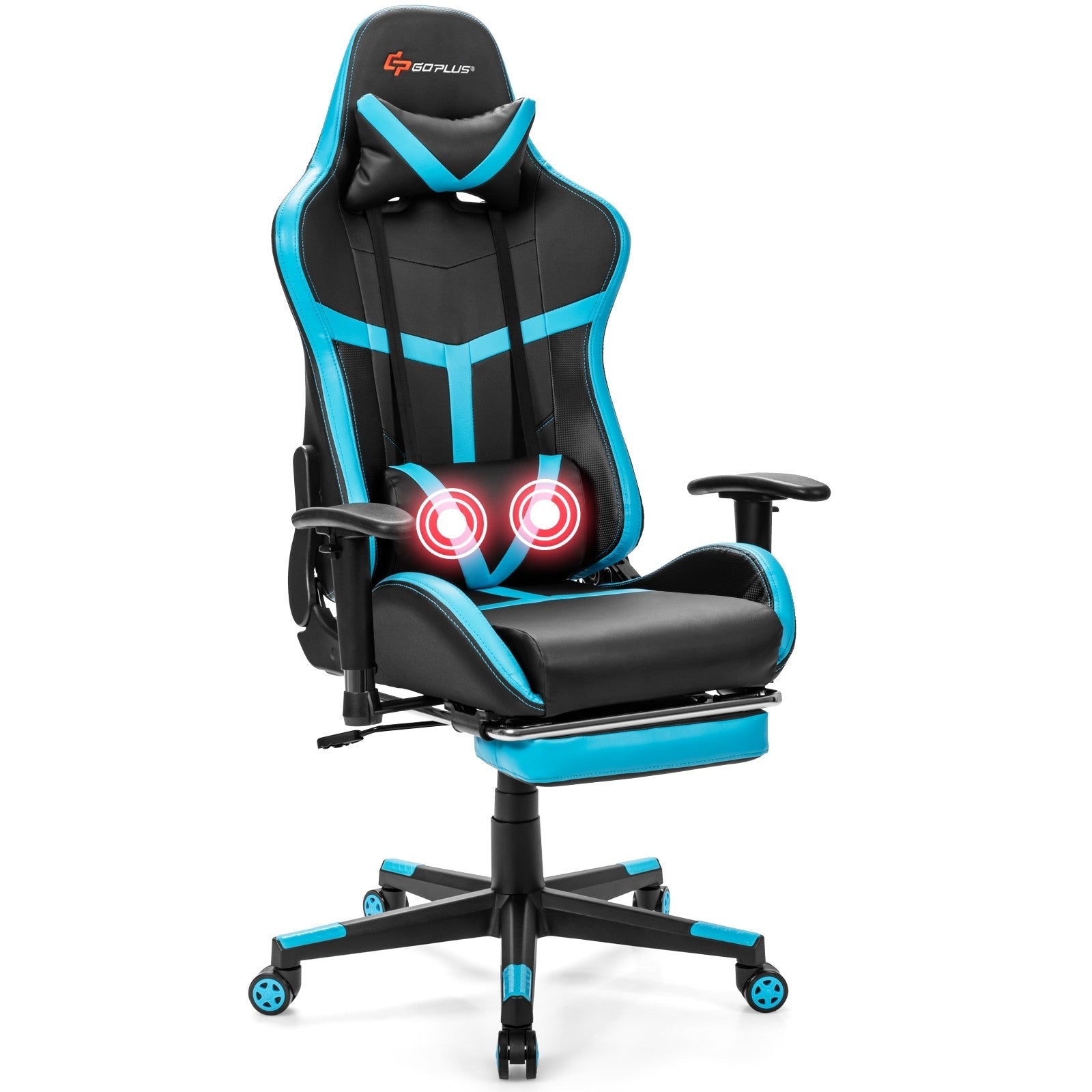 Computer Gaming Chair, Adjustable Massage Gaming Chair 