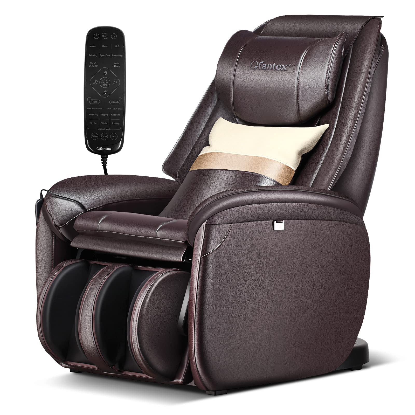 Giantex Full Body Massage Chair - Zero Gravity SL Track Electric Recliner with Reversible Footrest 