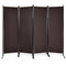 Giantex 4 Panel Room Divider, 5.6Ft Folding Screen, Home Office Freestanding Tall Partition