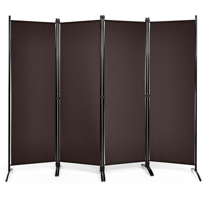 Giantex 4 Panel Room Divider, 5.6Ft Folding Screen, Home Office Freestanding Tall Partition 