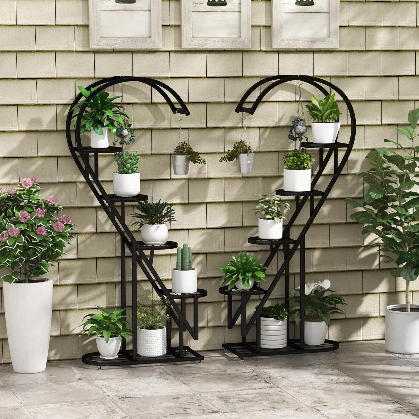 Giantex 5 Tier Metal Plant Stand Indoor 