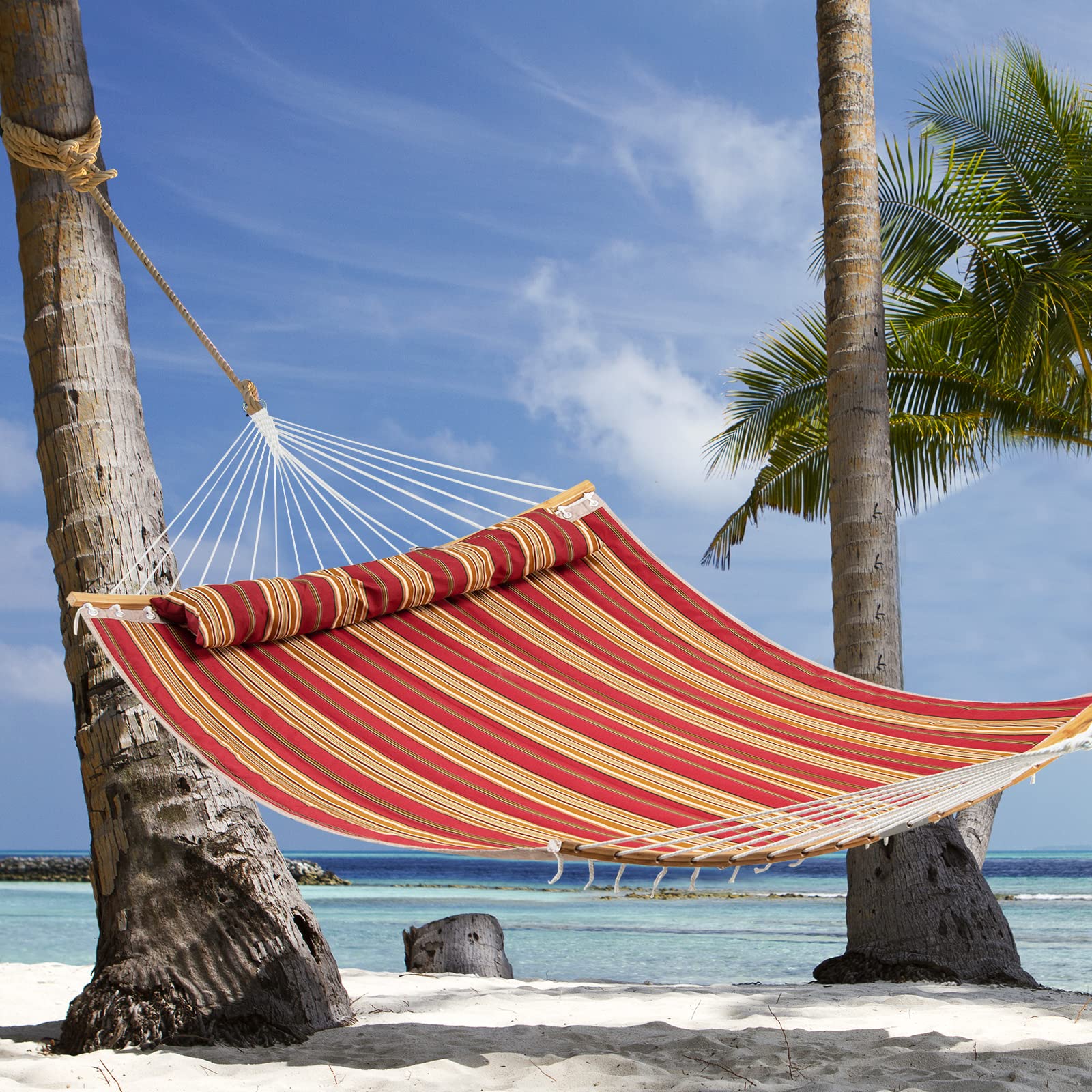 Giantex Hammock with Detachable Pillow Outdoor Hanging Chair (Hammock Stand Not Included) 