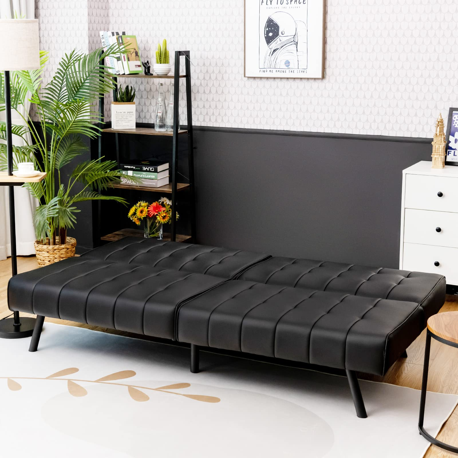 Giantex Convertible Sofa Bed, Futon Sleeper Couch 