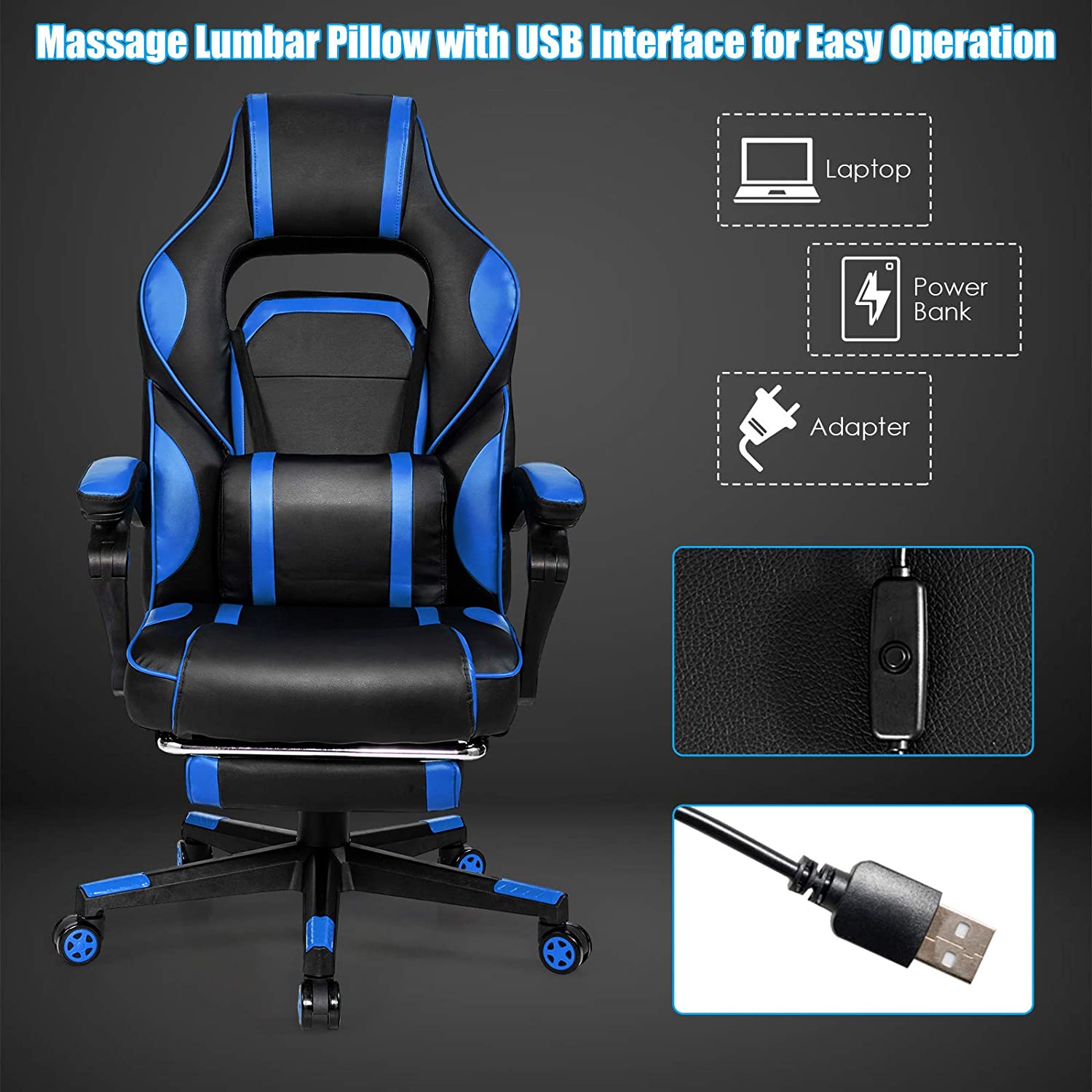 Ergonomic Gaming Chair, Executive Computer Office Chair 