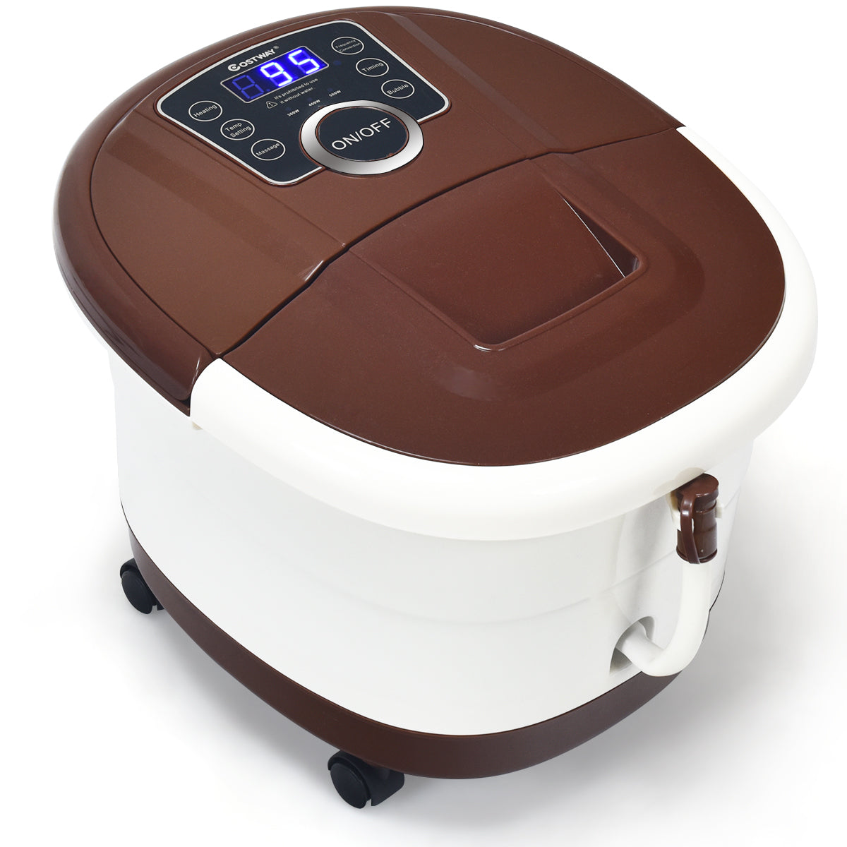 Giantex Foot Spa Bath Massager with Heat with 16 Pedicure Shiatsu Roller Massage Points 