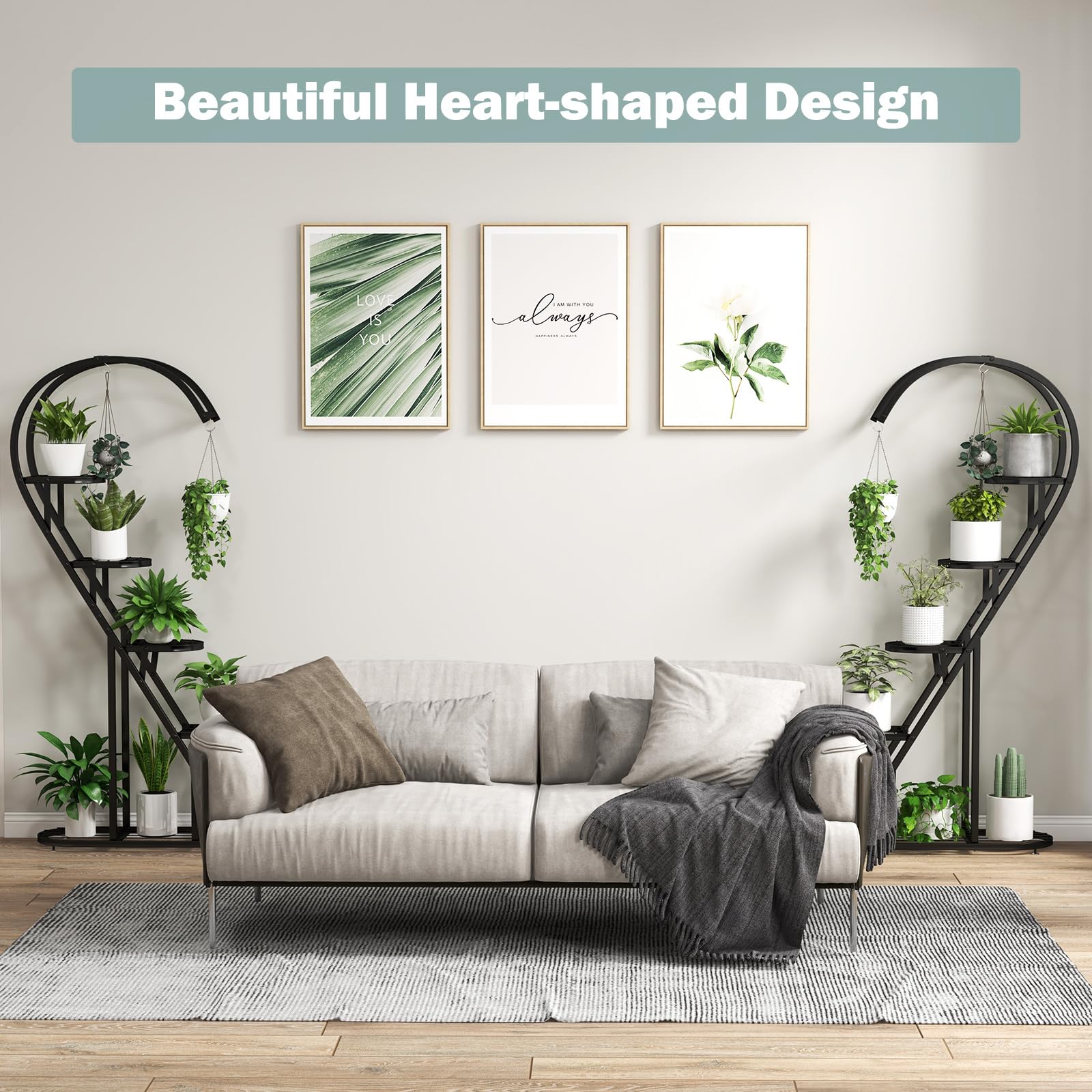 Giantex 5 Tier Metal Plant Stand Indoor 