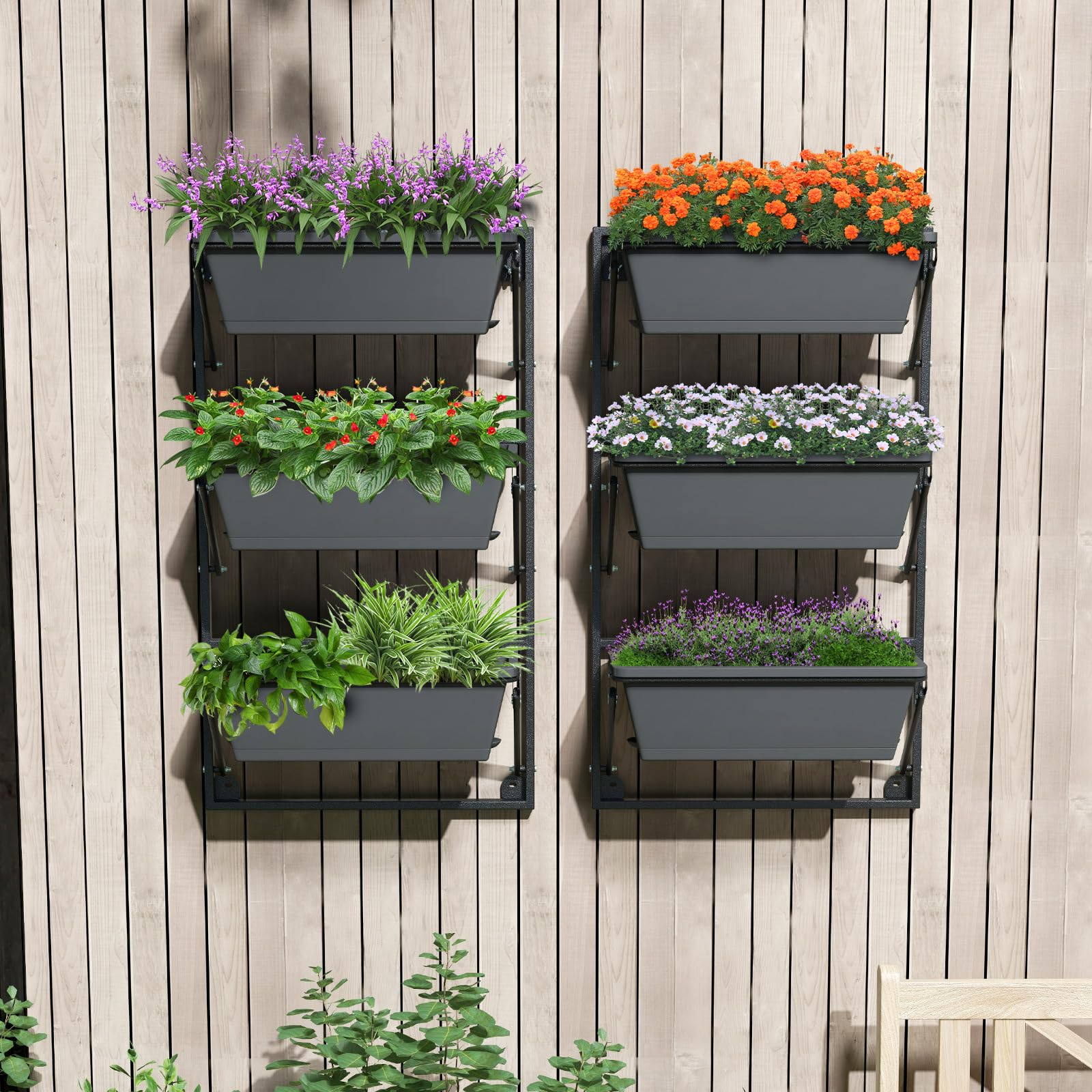 Giantex Vertical Raised Garden Bed, Hanging & Wall-Mounted Planter Garden Boxes 
