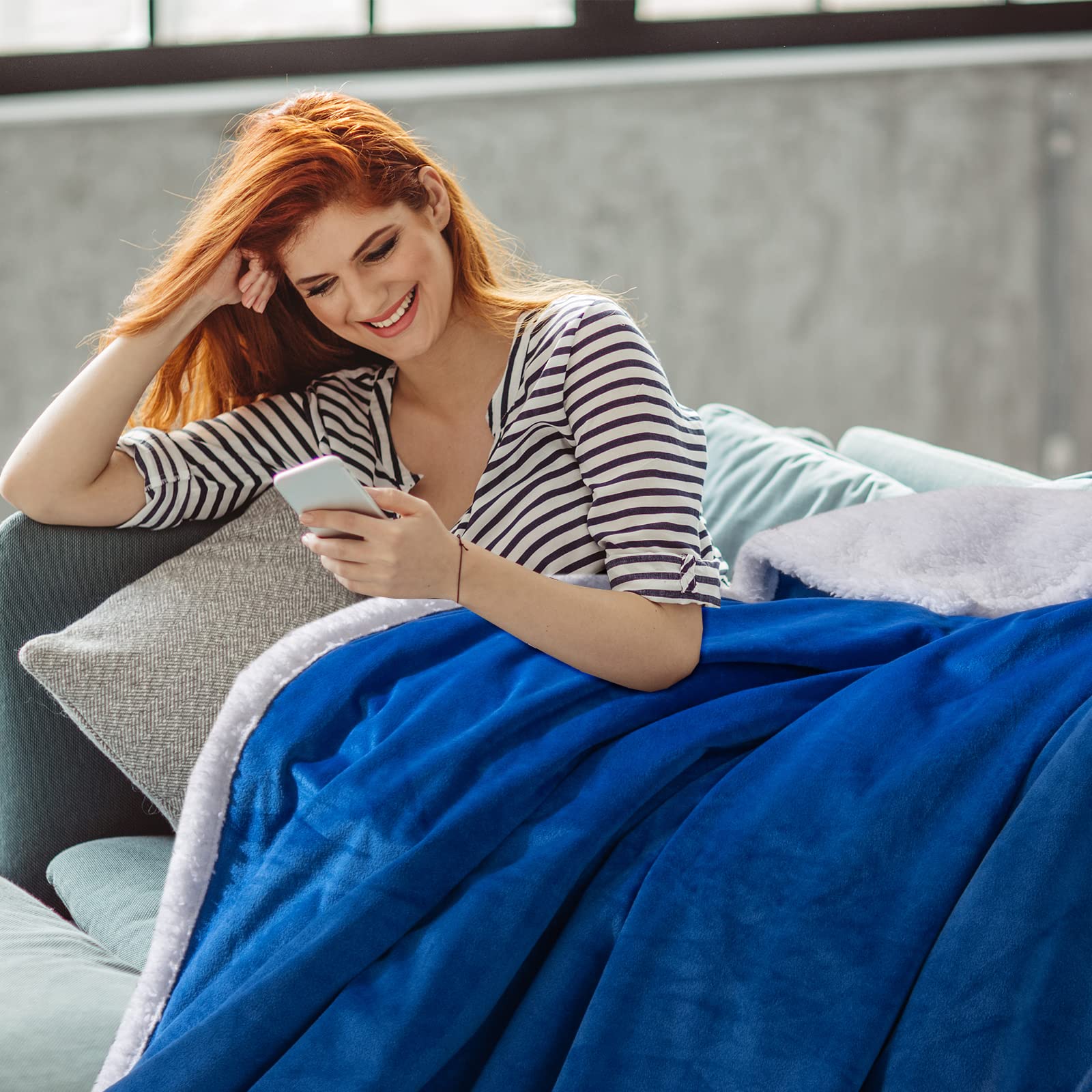 Giantex Heated Electric Blanket Throw 