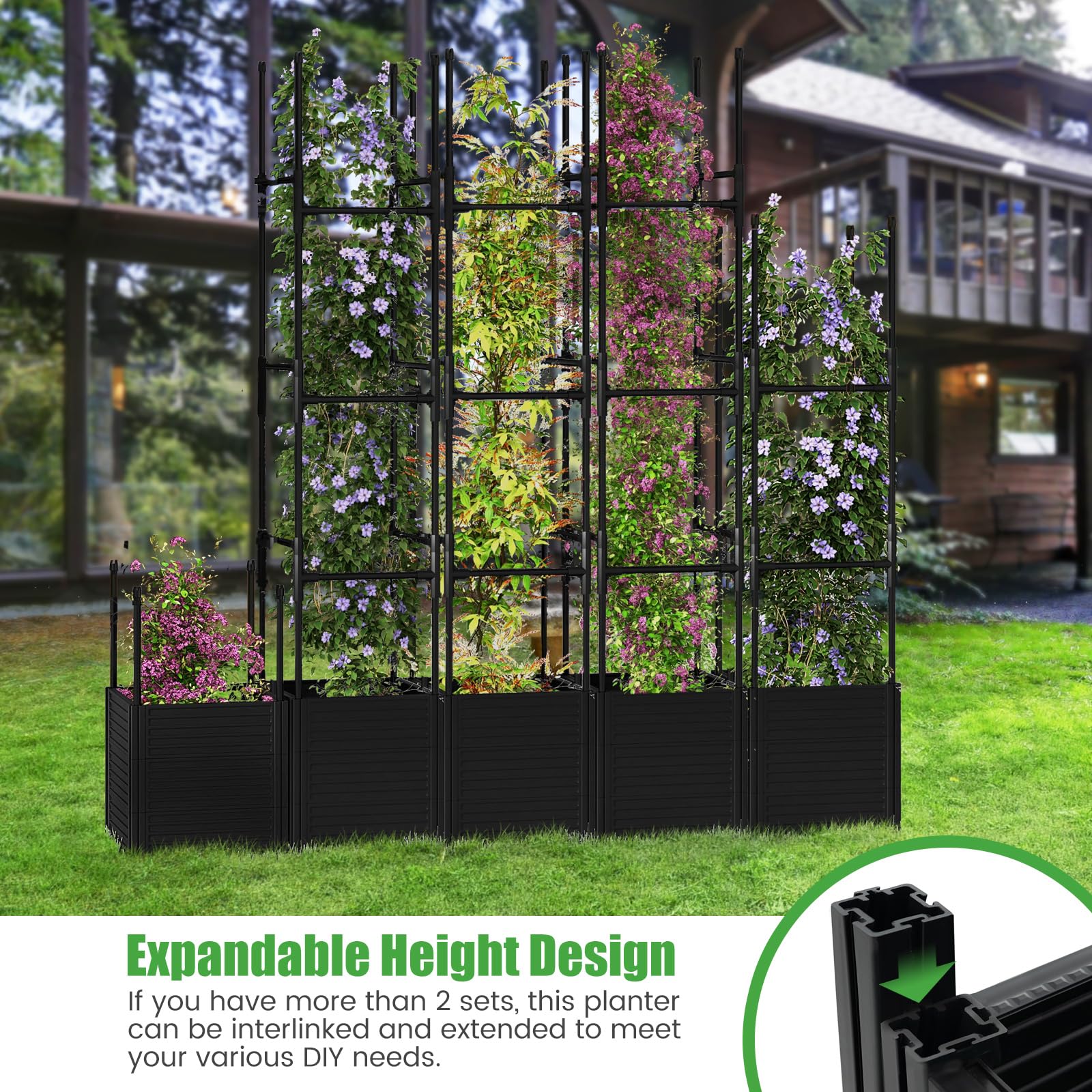 Giantex Raised Garden Bed on Wheels 