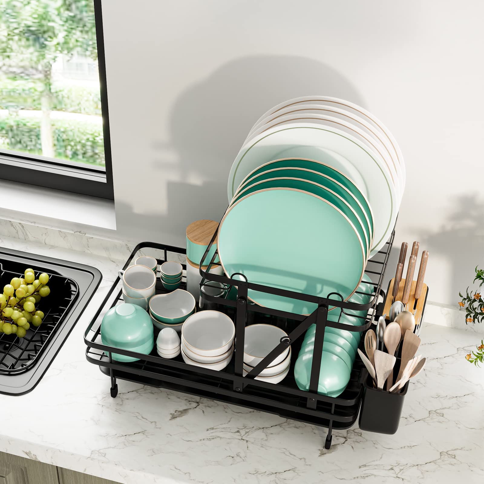 Giantex Collapsible Drying Rack & Drainboard Set 
