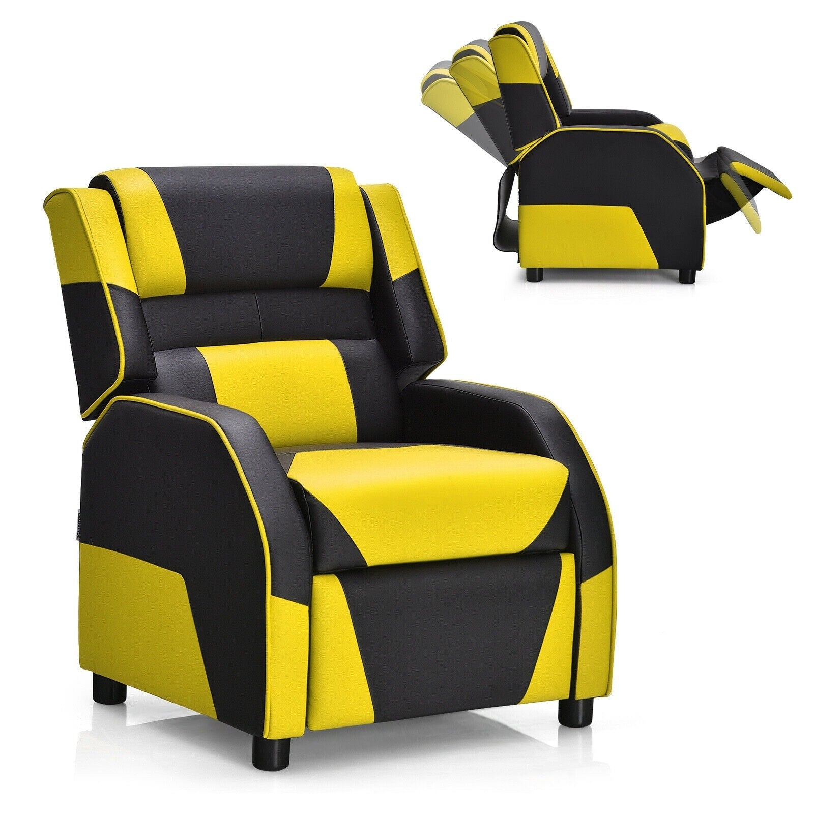 Kids/Youth Gaming Recliner Chair, Ergonomic PU Leather Armchair Lounge Chair for Living & Gaming Room