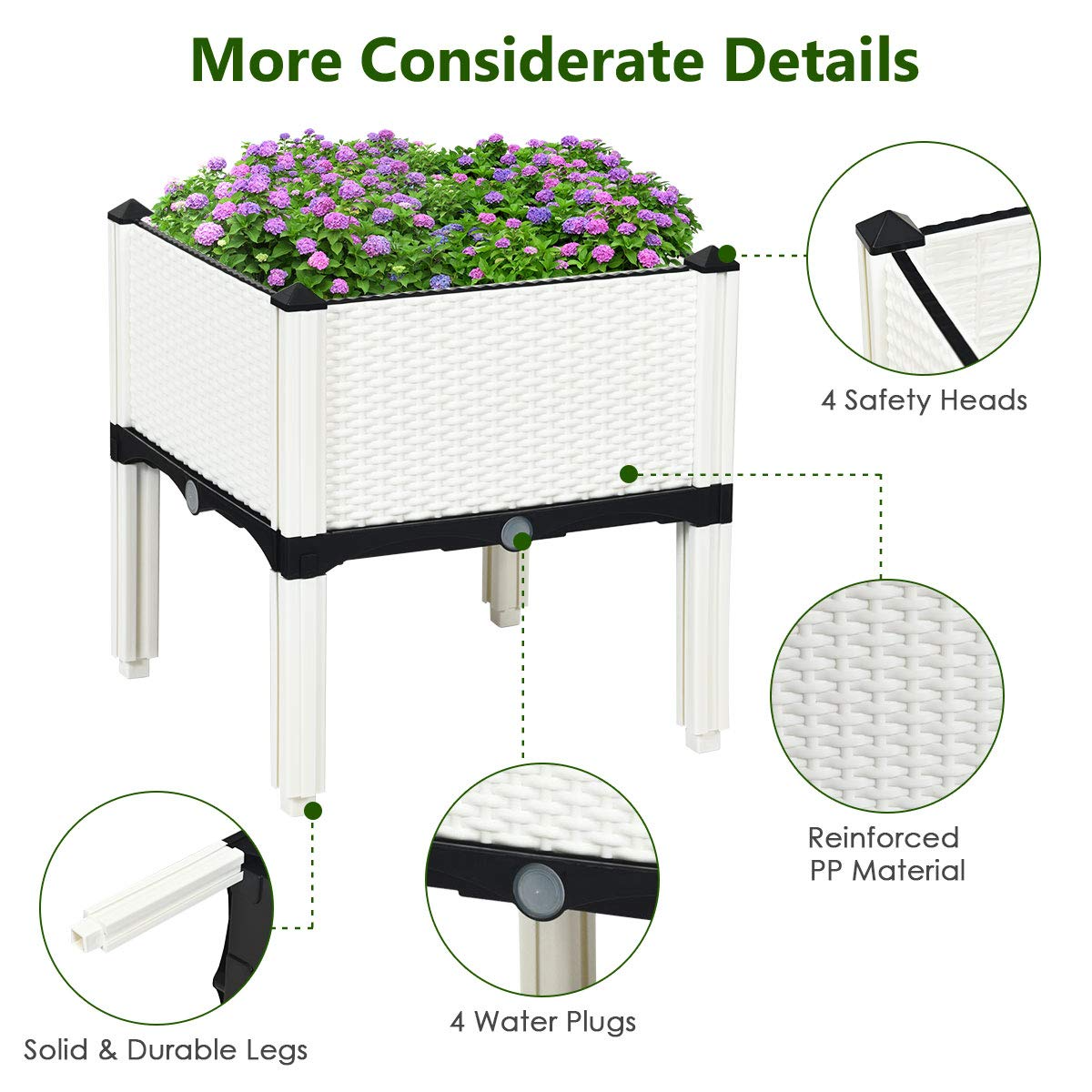 Set of 4 Raised Garden Bed Kits 