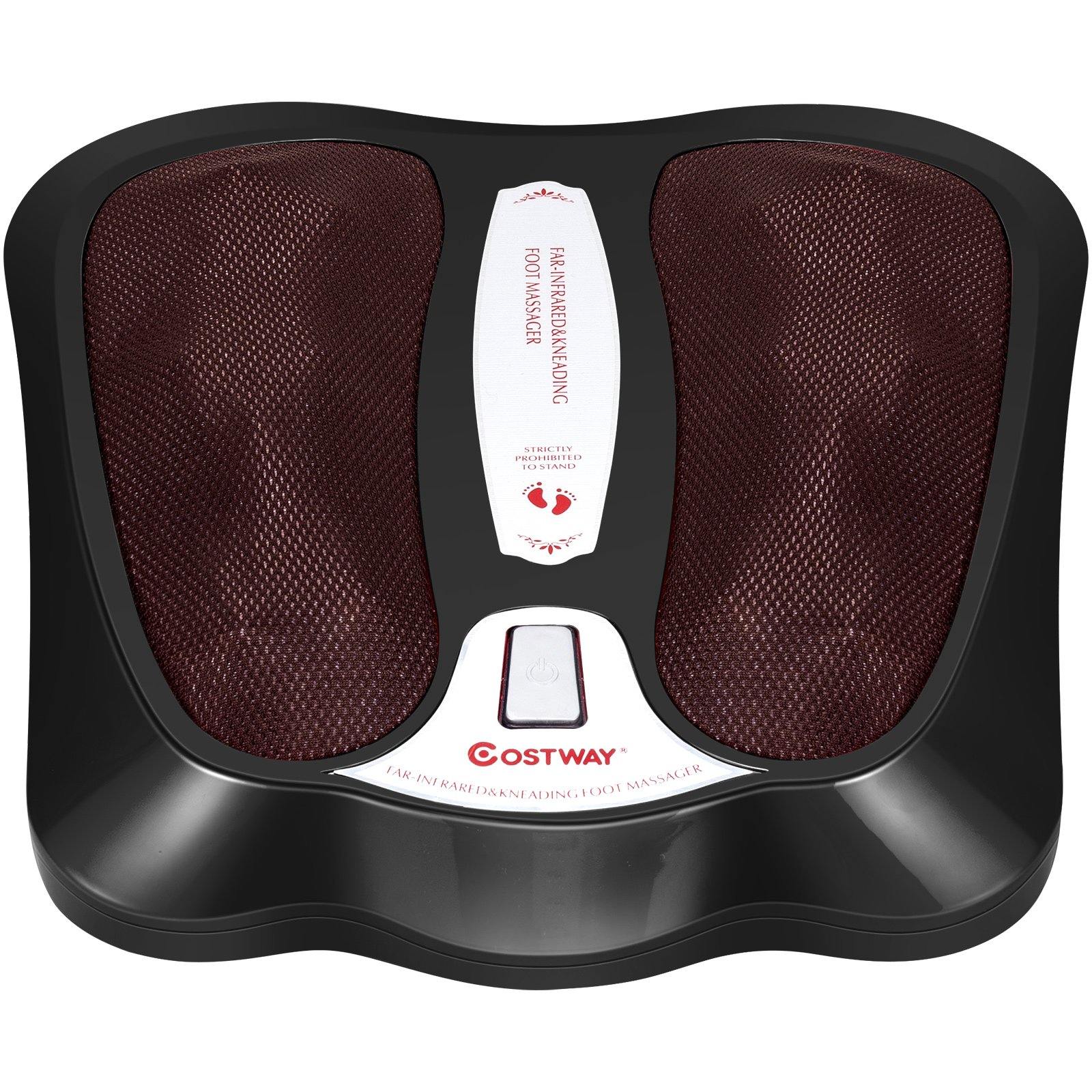 Giantex Foot Massager Shiatsu Feet Spa with Infrared Heating&18 Massage Nodes, Black