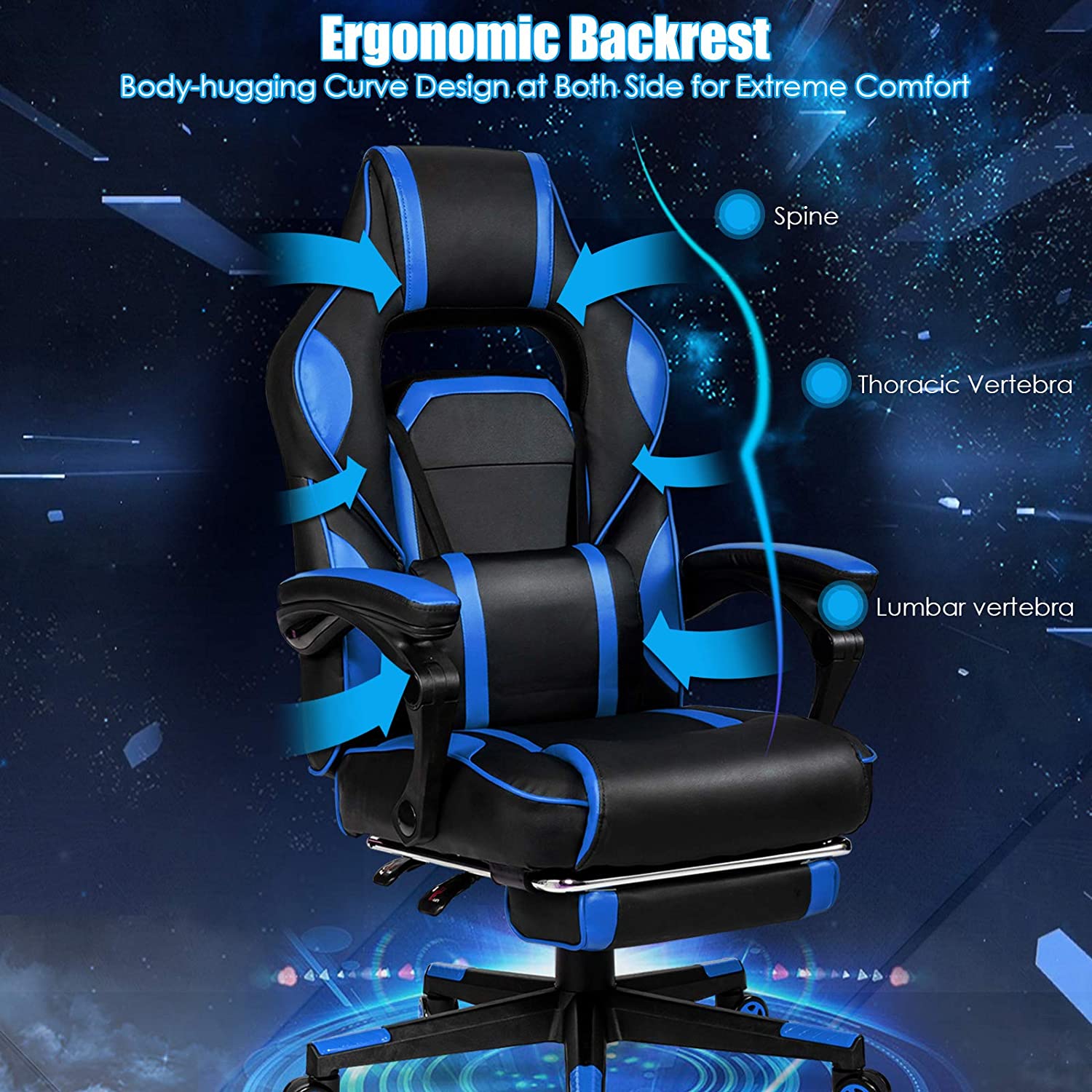 Ergonomic Gaming Chair, Executive Computer Office Chair 