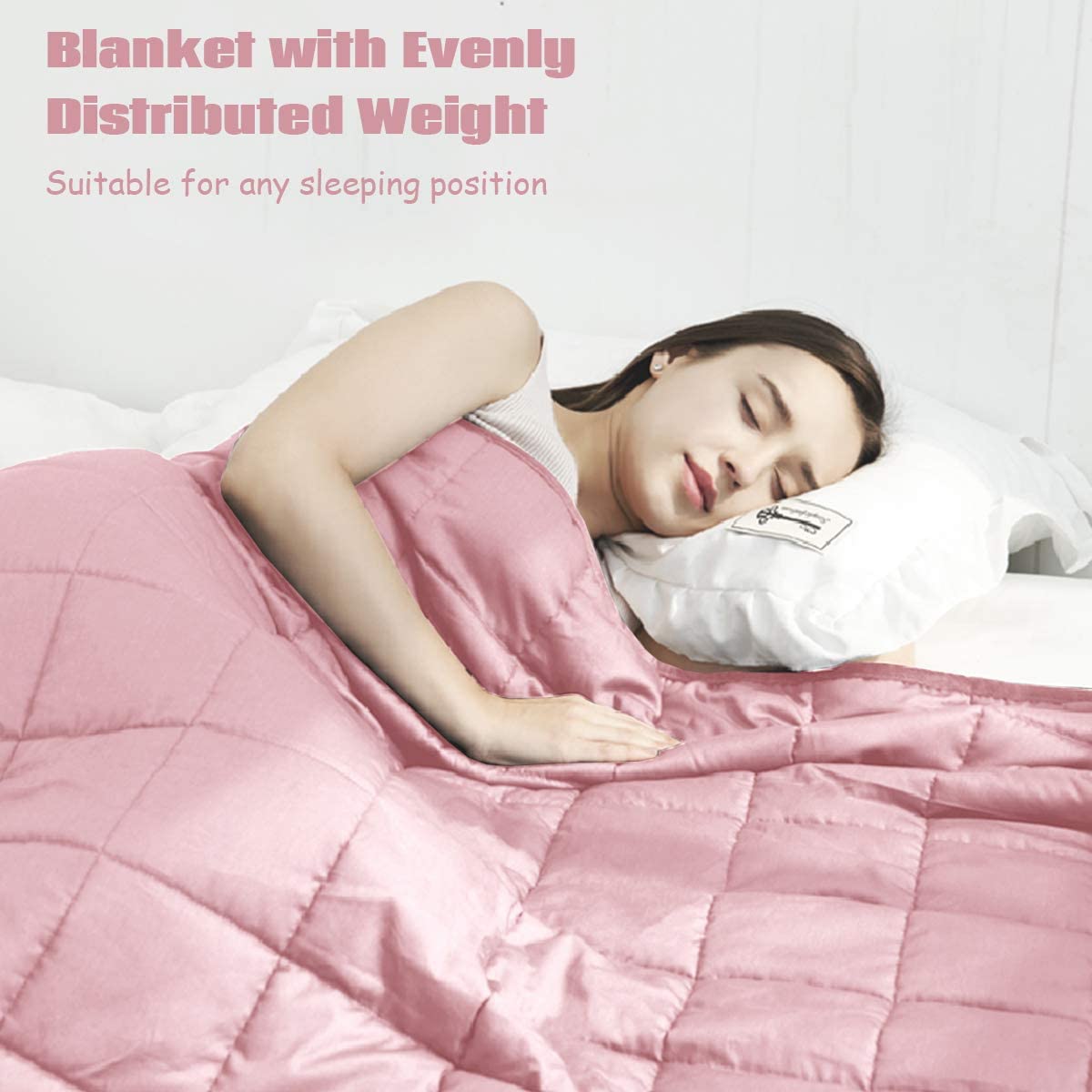 Luxury Cooling Silk Sewed in Cotton Pink, Blue, Green, 48" x 72" 60" x 80" | 15lbs 