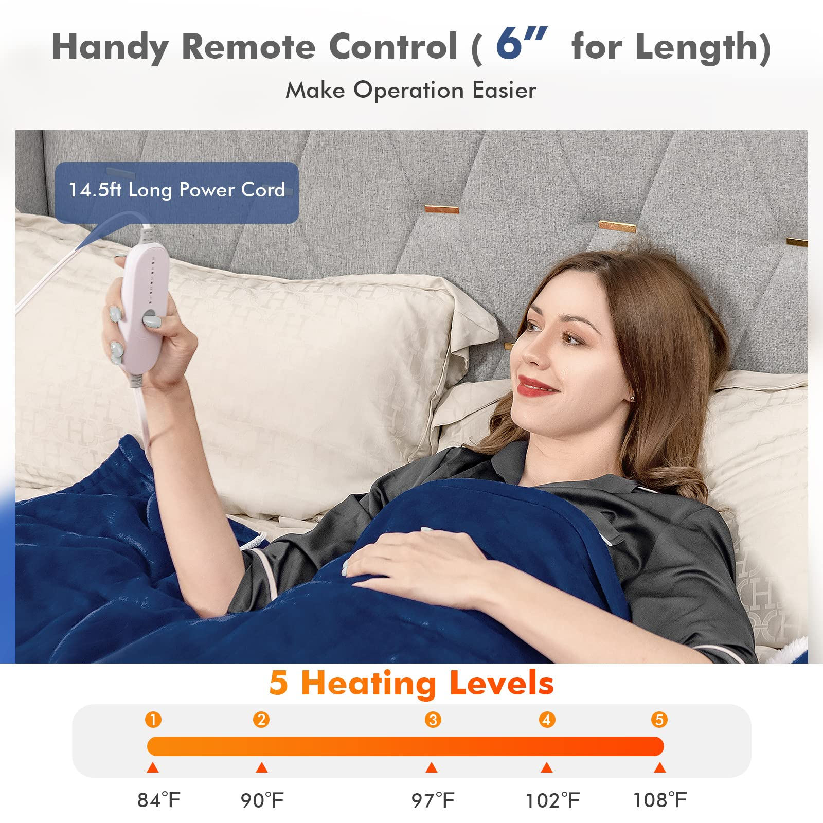 Giantex Electric Heated Throw Blanket 