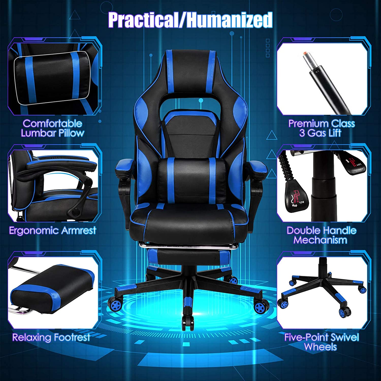 Ergonomic Gaming Chair, Executive Computer Office Chair 