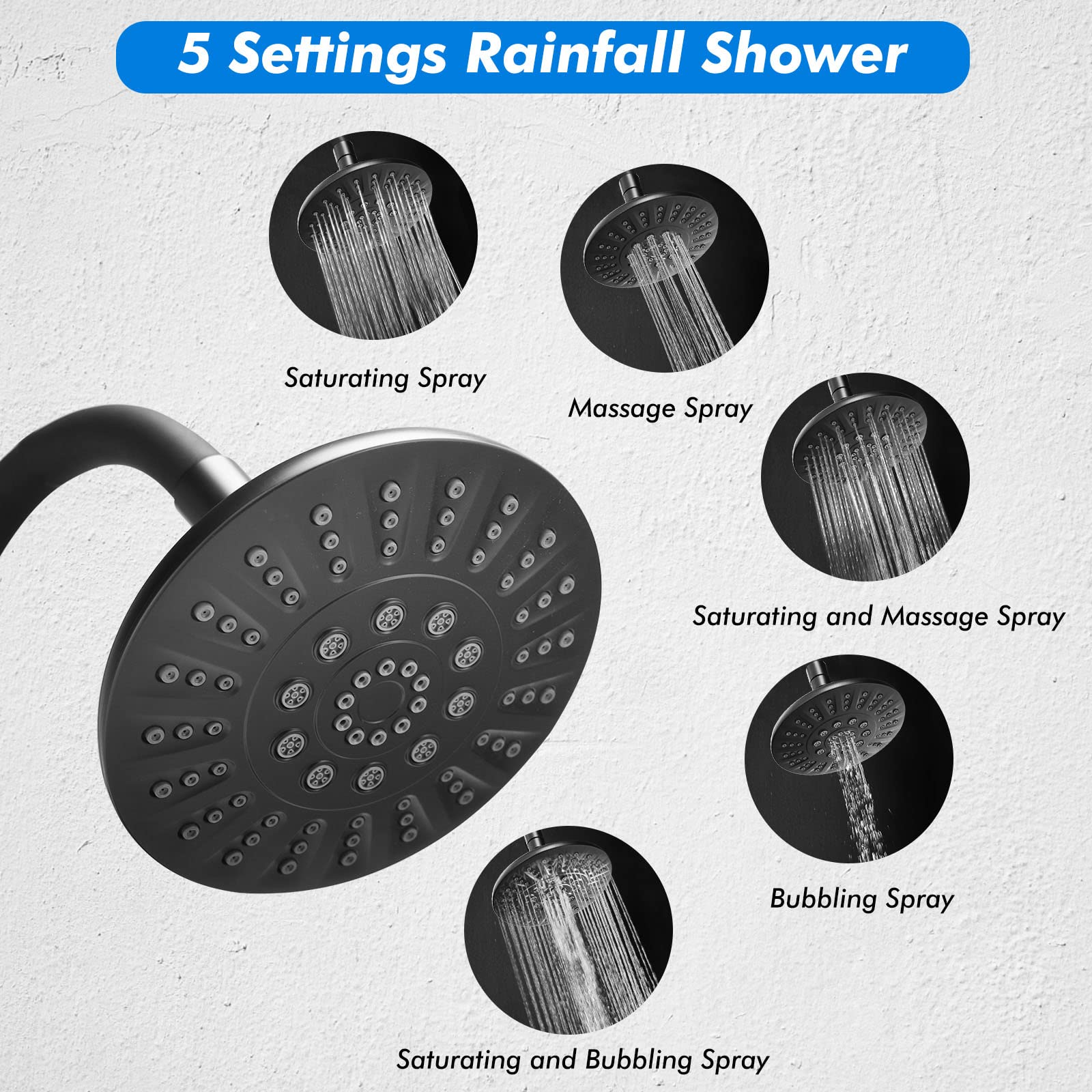 Shower Head with Handheld Combo