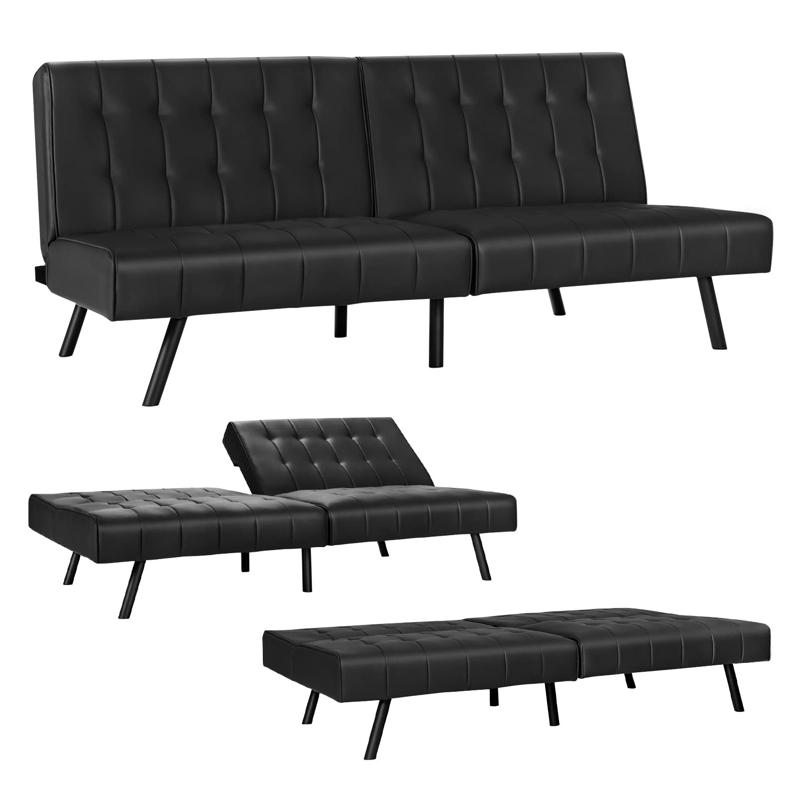 Giantex Convertible Sofa Bed, Futon Sleeper Couch 