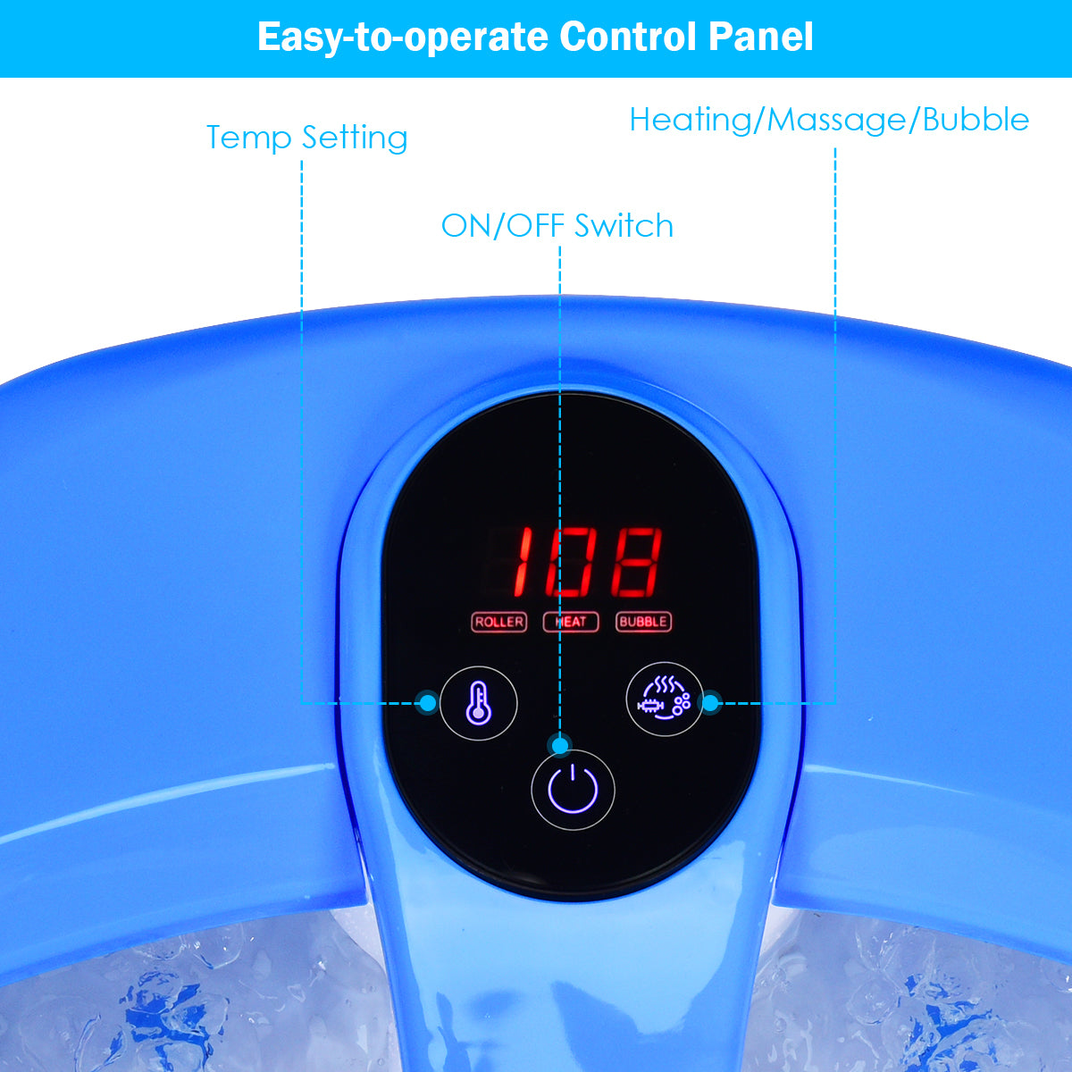Giantex Foot Spa Bath Massager with Automatic Massage Rollers 