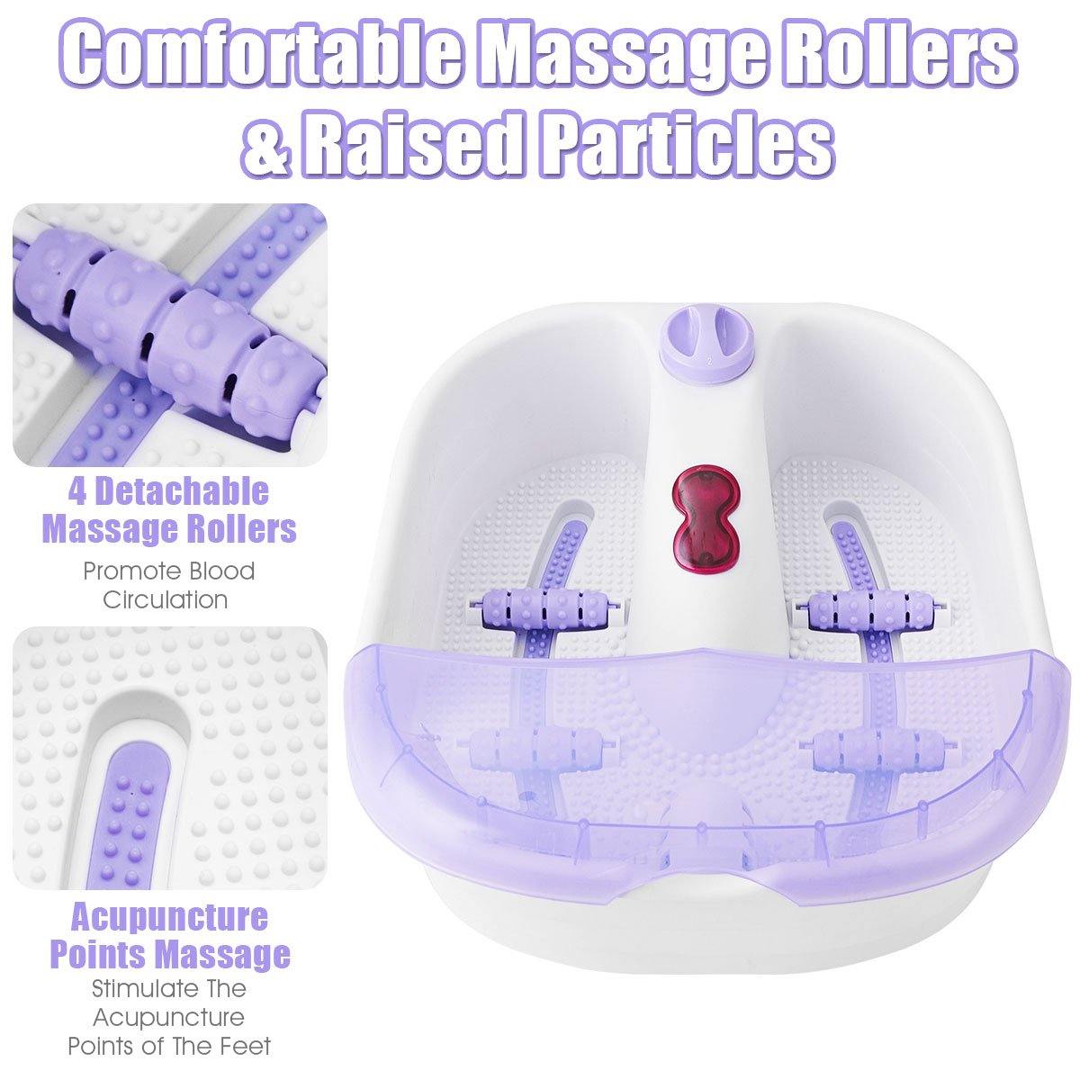 Giantex Foot Spa Bath Massager, Heated Foot Baths Machine 
