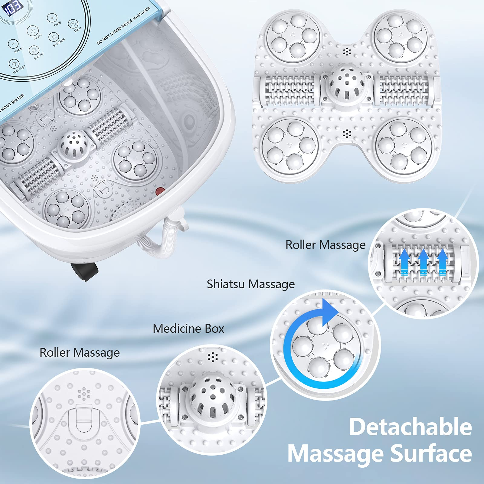 Giantex Foot Spa Bath Massager with Smart Panel 