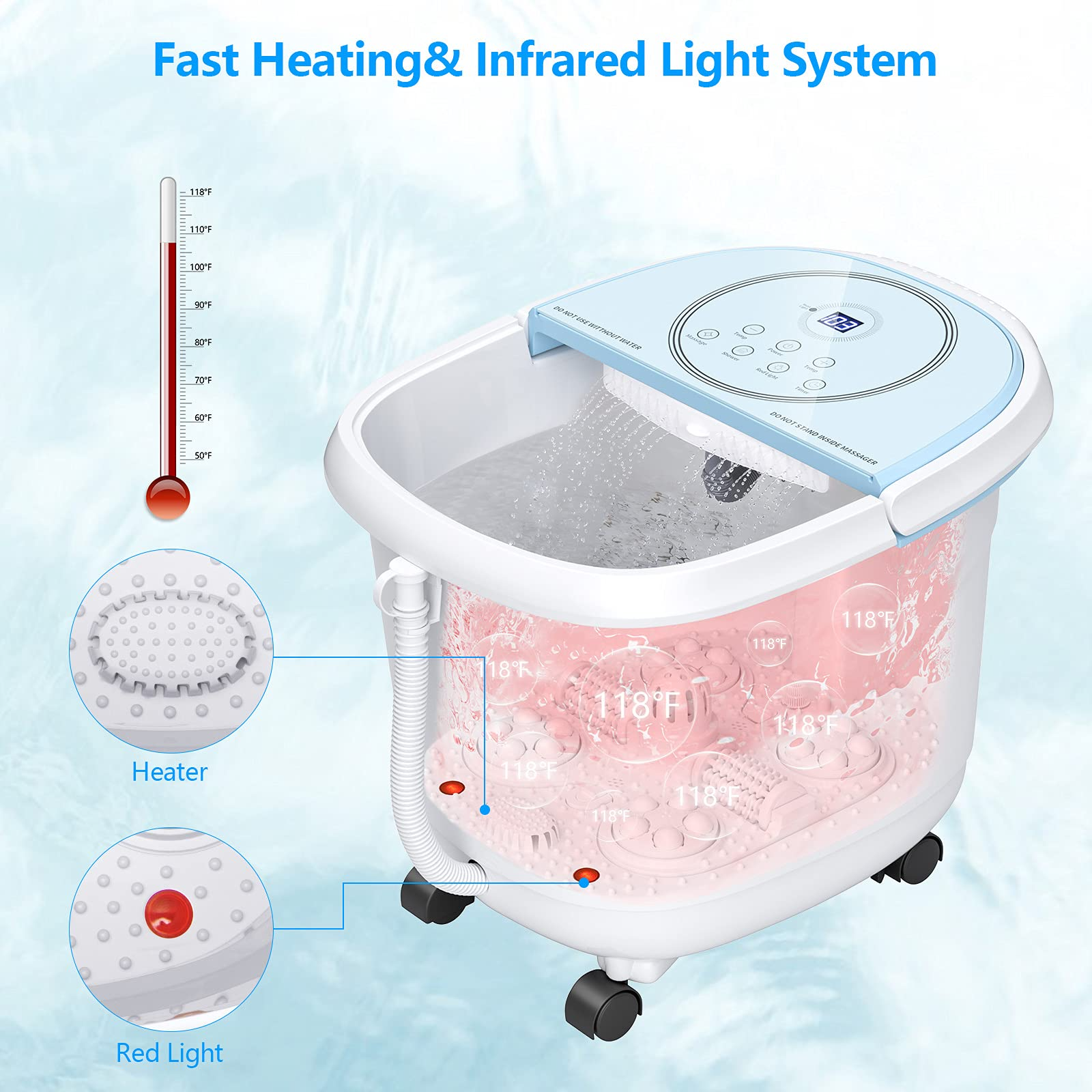 Giantex Foot Spa Bath Massager with Smart Panel 
